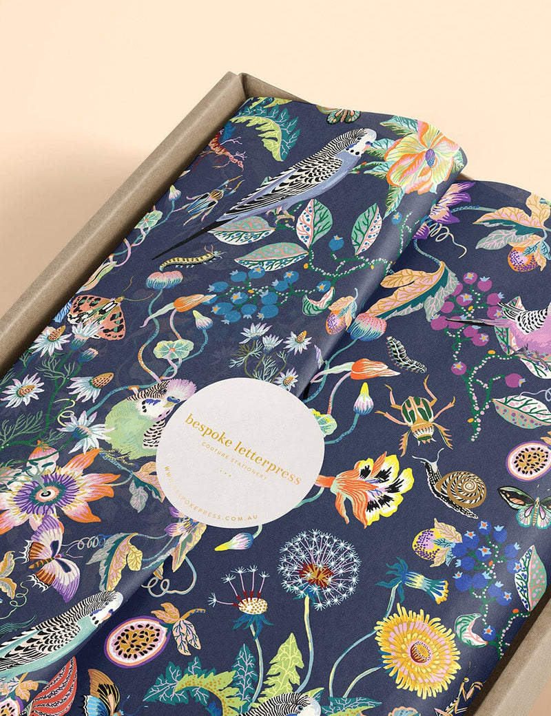 Tissue Paper - Budgies 4 pack