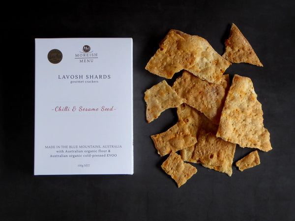 Chilli and Sesame Seed Lavosh Shards