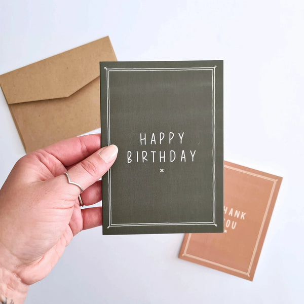 Happy Birthday Eucalyptus Greeting Card
