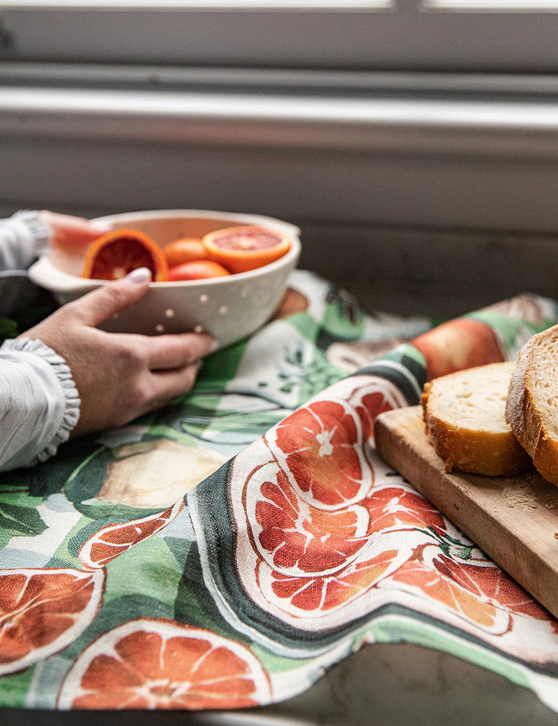 Oranges Tea Towel