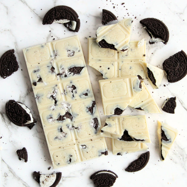 Freckleberry Cookies and Cream White Chocolate Block