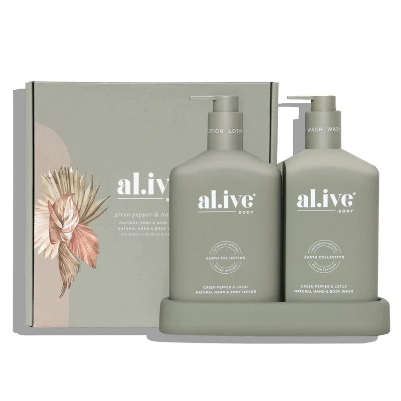 Al.ive Wash & Lotion Duo + Tray
