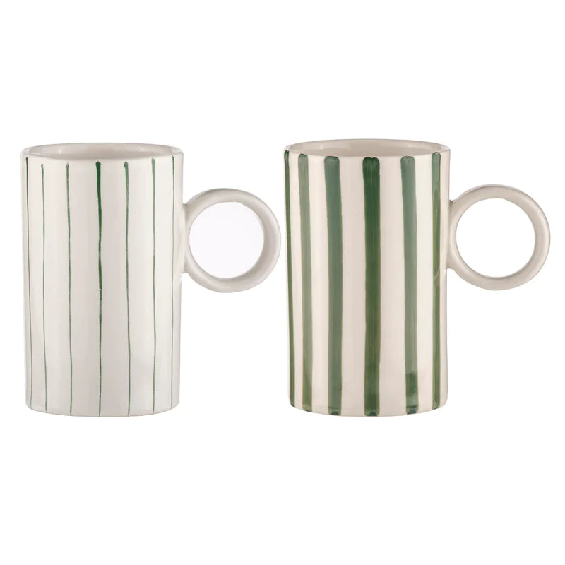 Carnival Stripe Mug - Set of 2