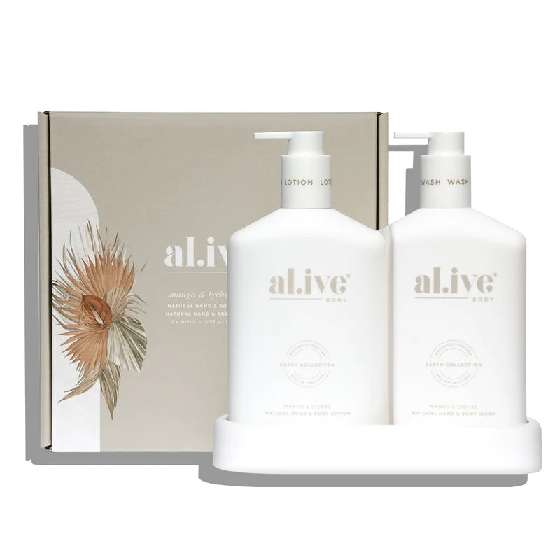 Al.ive Wash & Lotion Duo + Tray
