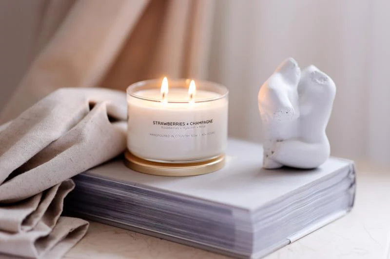 Meeraboo Gold Lid Soy Candle 40+ hour burn