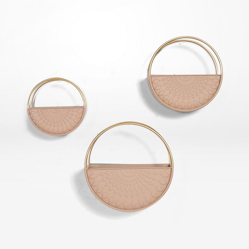 Round Wall Planters - musk
