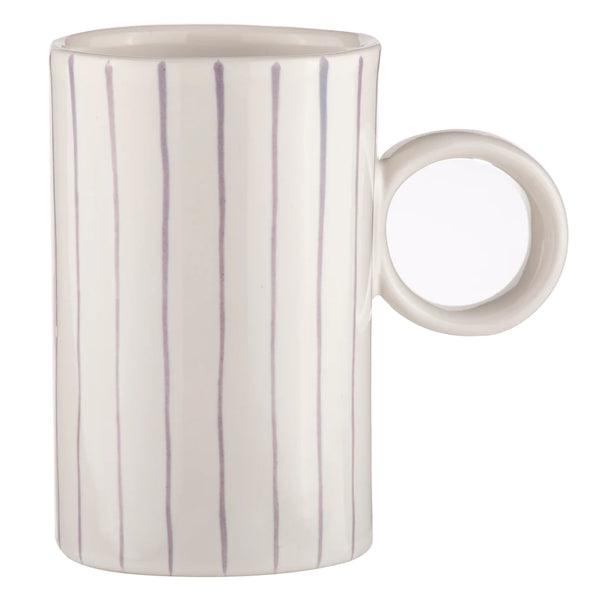 Carnival Stripe Mug Lilac - Set of 2