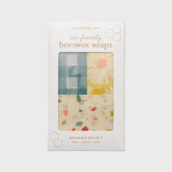 Beeswax Wrap Set of 3 - Retro