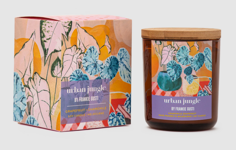 Urban Jungle Chamomile Grapefruit Candle by Frankie Gusti