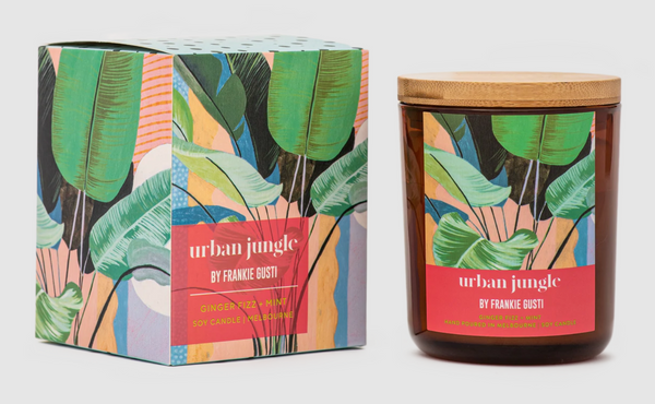 Urban Jungle Ginger Fizz + Mint Candle by Frankie Gusti