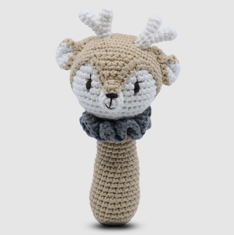 Reindeer Shaker Rattle - Snuggle Buddies Toy Shop