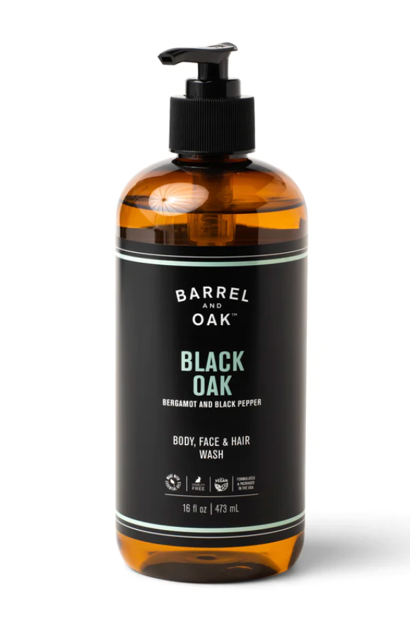 Hair, Face, and Body All-In-One Wash - Black Oak 16 fl oz/473mL
