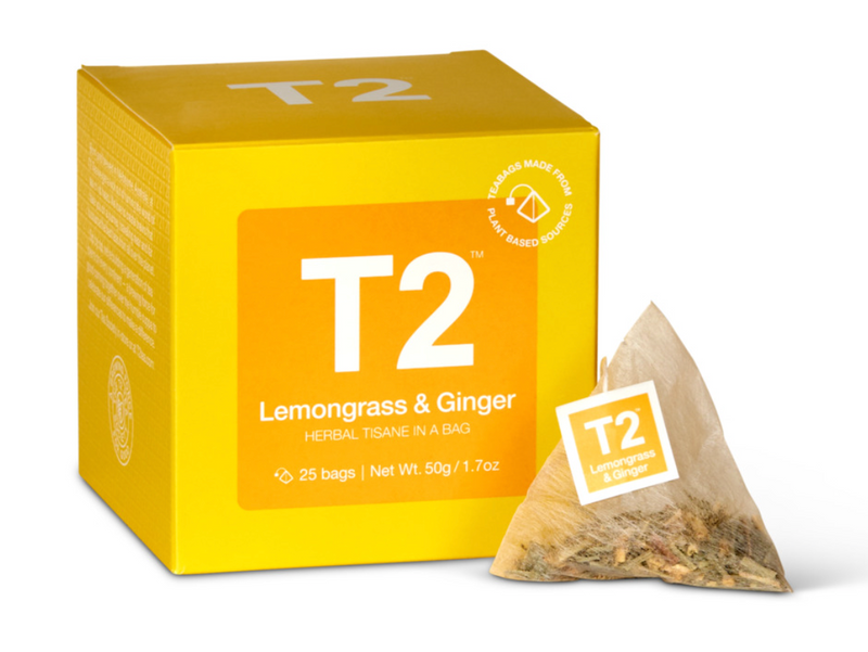 T2 Lemongrass and Ginger Tea - 25 Teabags