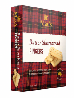 Mac's Butter Shortbread Fingers 150g