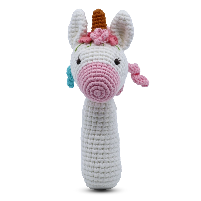 Unicorn Shaker Rattle  - Snuggle Buddies Toy Shop