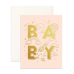 Baby Universe Cream Greeting Card
