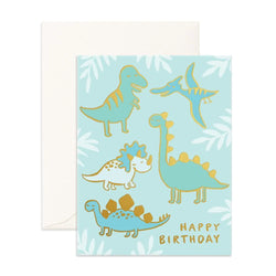 Birthday Dinos Greeting Card