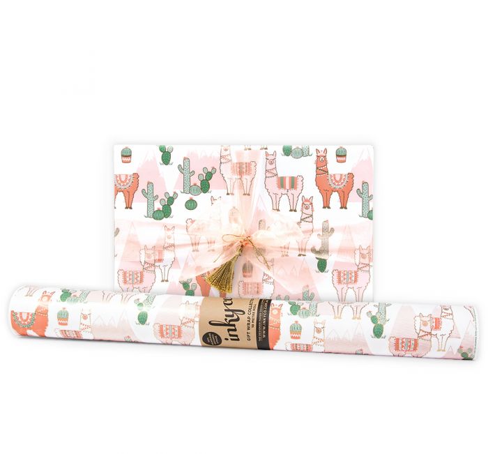La La Llama Wrapping paper