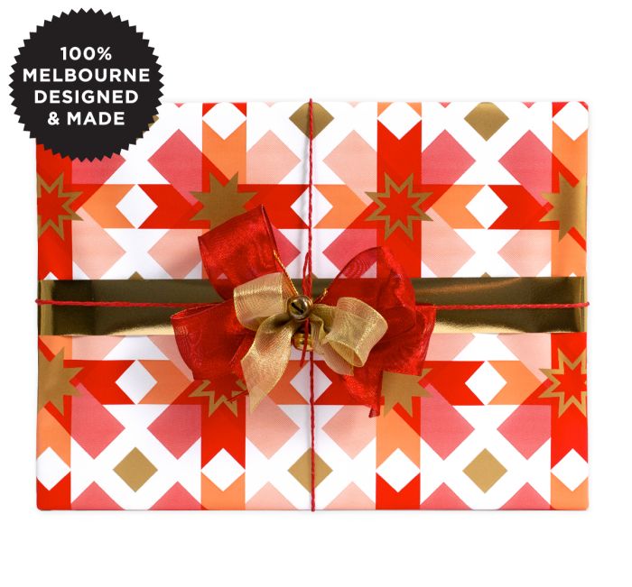 Southern Star Red Wrapping Paper