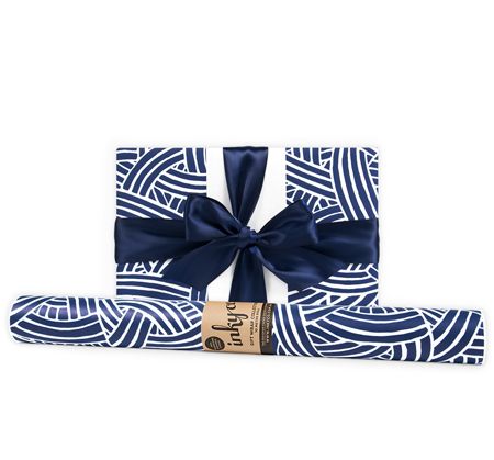 Indigo Weave Wrapping paper