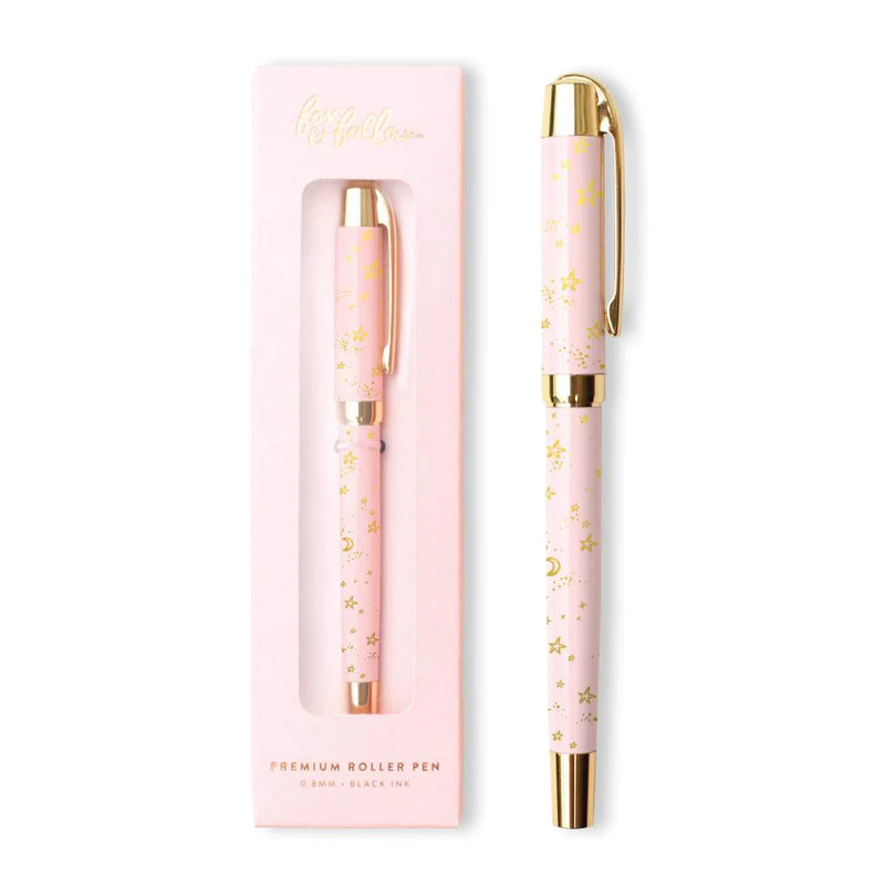 Pink Stardust Roller Pen