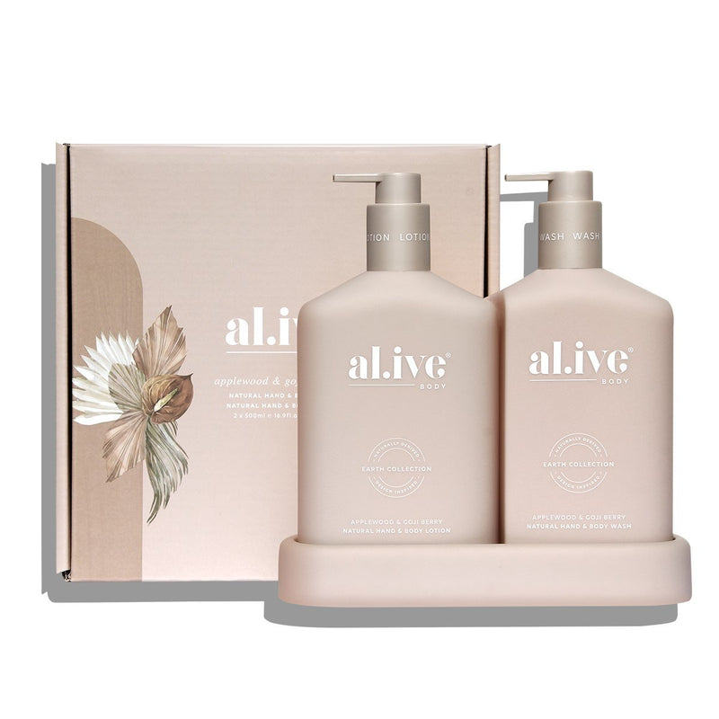 Al.ive Wash & Lotion Duo + Tray